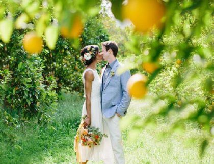 Lemon themed wedding on the Amalfi Coast