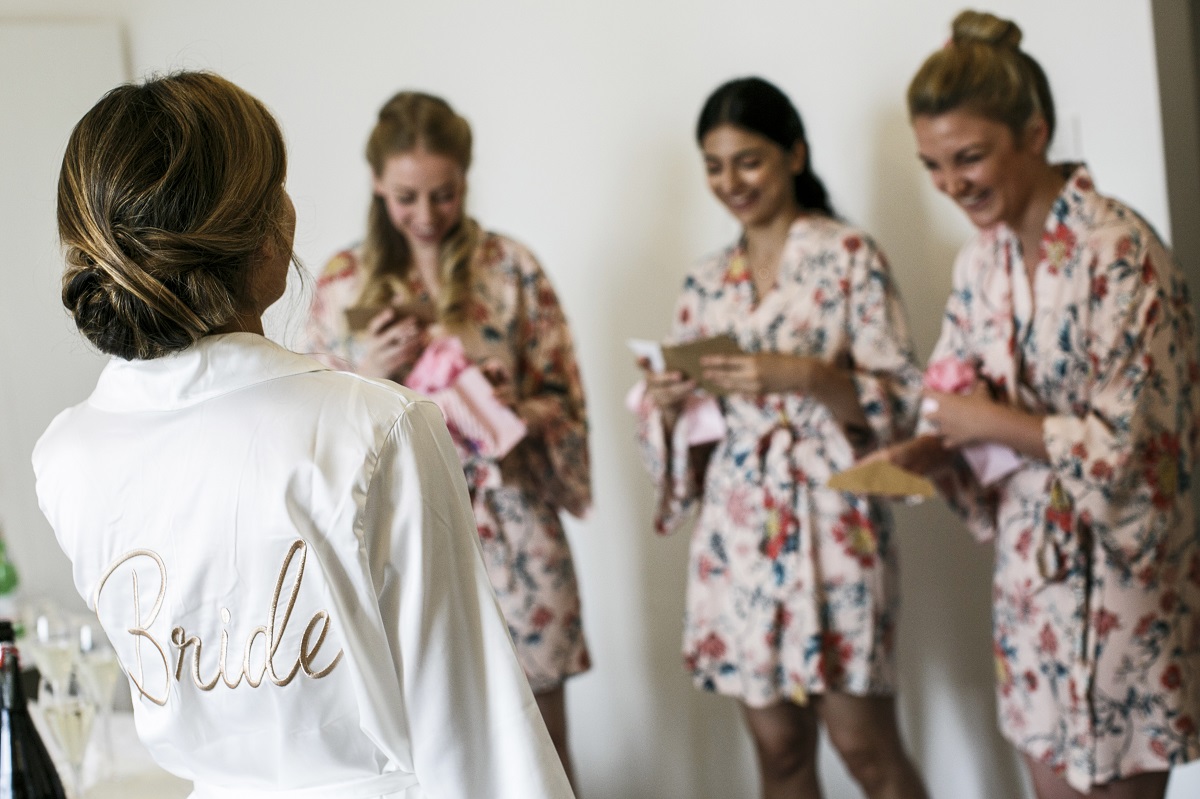 Isabella and Peter Wedding in Amalfi - bride and bridesmaids