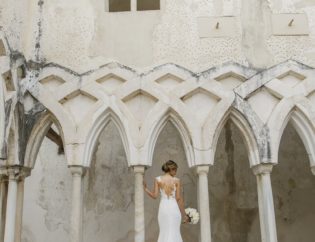 Isabella and Peter Wedding in Amalfi the wedding dress