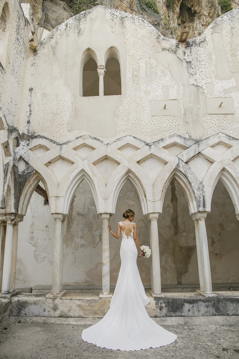 Isabella and Peter Wedding in Amalfi the wedding dress