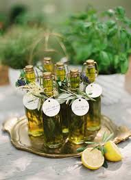 Olive-themed wedding - wedding favors