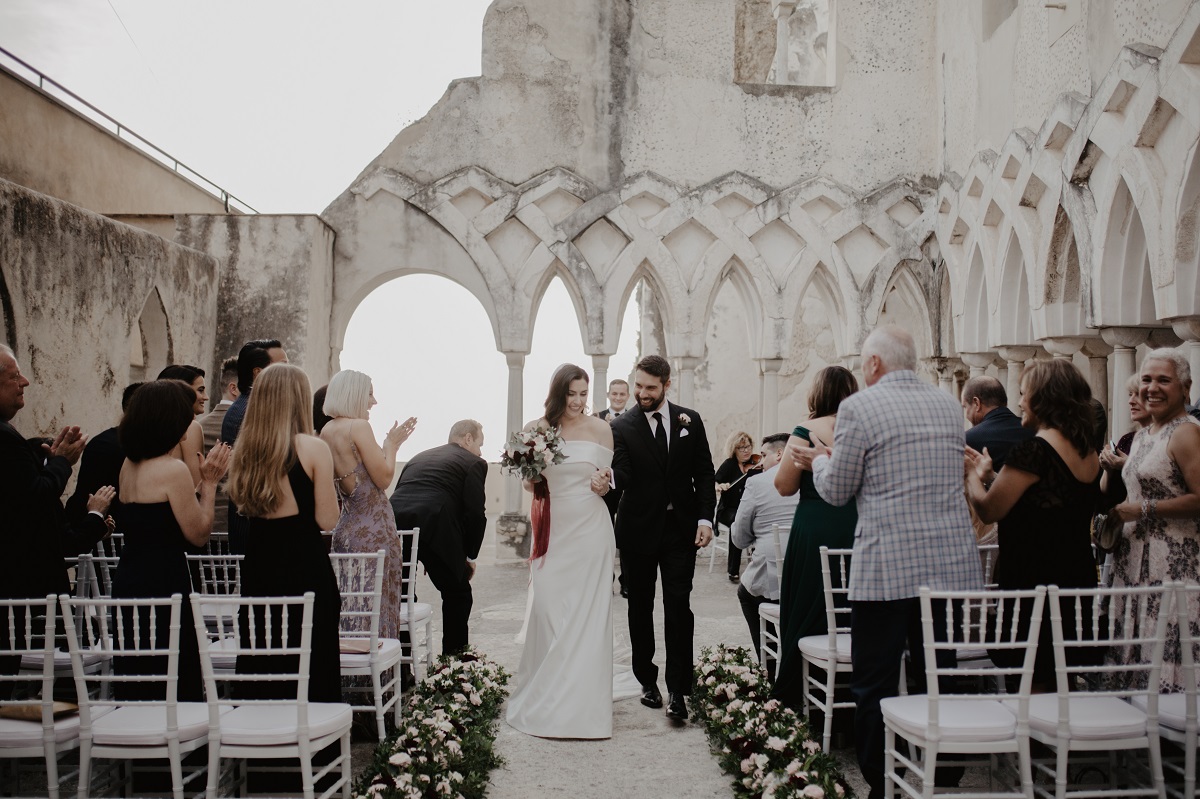 Shannon and Ross Wedding in Amalfi -just married