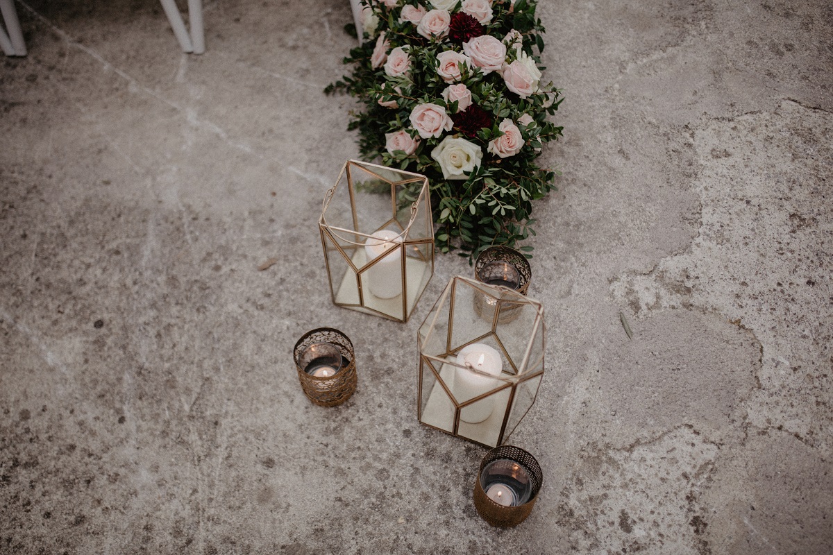 Shannon and Ross Wedding in Amalfi -lanterns