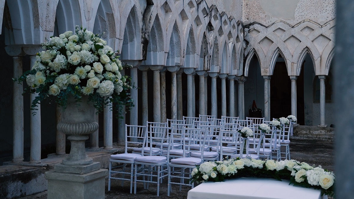 NH Amalfi Chiostro ready for the ceremony