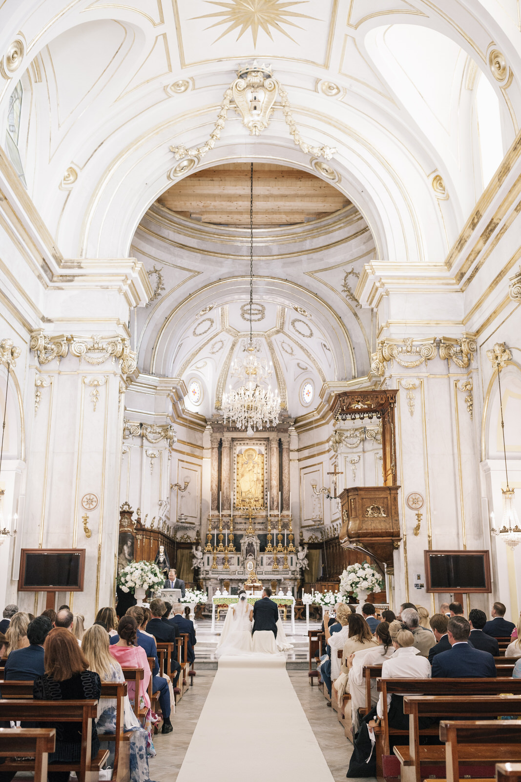 Interior of Positano cathedral