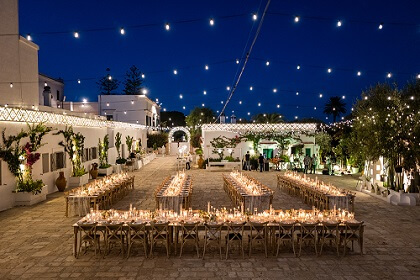 Masseria boho chic wedding in Italy Mr and Mrs wedding in Italy