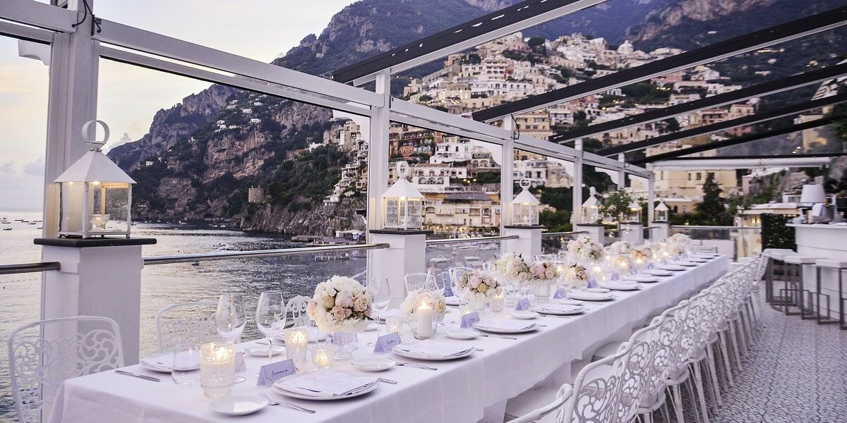 Rada Restaurant. Positano. Wedding Planner in Amalfi Coast and Puglia. Mr and Mrs Wedding in Italy